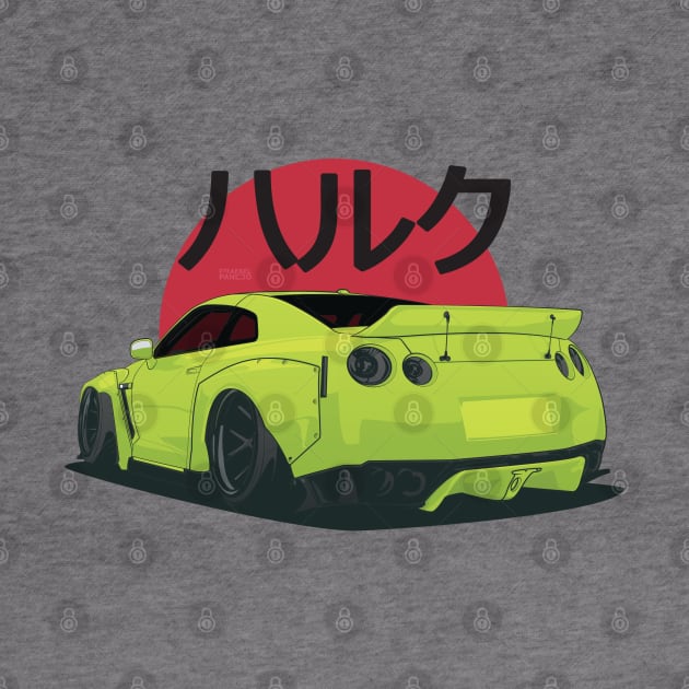 Nissan Skyline GTR "Hulk" Japanese Style by Rafael Pando